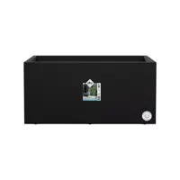Elho Vivo Next plantenbak met wieltjes 80cm living black - afbeelding 2