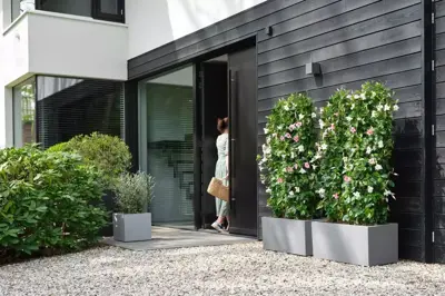 Elho Vivo Next plantenbak met wieltjes 80cm living concrete - afbeelding 11