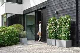 Elho Vivo Next plantenbak met wieltjes 80cm living concrete - afbeelding 11