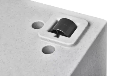 Elho Vivo Next plantenbak met wieltjes 80cm living concrete - afbeelding 6