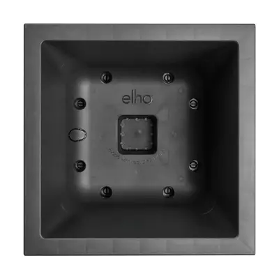 Elho Vivo next vierkant plantenbak met wielen 30cm living black - afbeelding 5