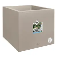 Elho Vivo next vierkant plantenbak met wielen 30cm paddenstoel beige - afbeelding 3