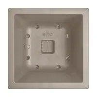 Elho Vivo next vierkant plantenbak met wielen 30cm paddenstoel beige - afbeelding 5