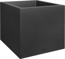 Elho Vivo Next vierkant plantenbak met wielen 40 cm living black - afbeelding 2
