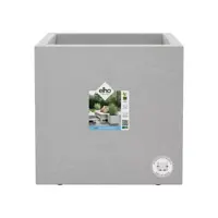 Elho Vivo Next vierkante plantenbak met wielen 40cm living concrete - afbeelding 2