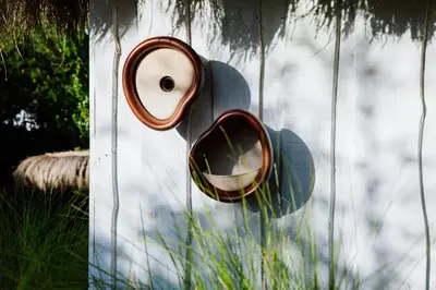 elho vogelhuis organic bird house d25 h28cm Kastanje bruin - afbeelding 8