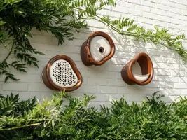 elho vogelhuis organic bird house d25 h28cm Kastanje bruin - afbeelding 9