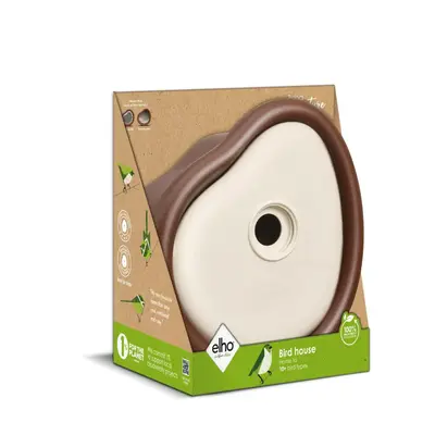 elho vogelhuis organic bird house d25 h28cm Kastanje bruin - afbeelding 3
