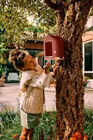 elho vogelvoederhuis cosy bird feeder d18 h23cm Toscaans rood - afbeelding 8