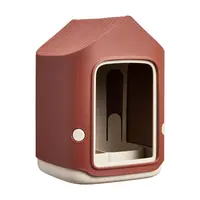 elho vogelvoederhuis cosy bird feeder d18 h23cm Toscaans rood - afbeelding 2