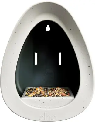 elho vogelvoederhuis essential bird feeder d18 h23cm Fibrous grey