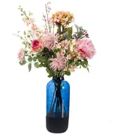 Emerald kunstboeket xl pretty pink 89cm roze - afbeelding 1