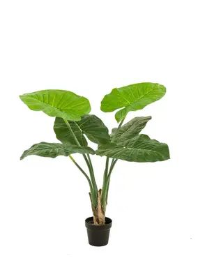 Emerald kunstplant alocasia 90cm groen - afbeelding 1