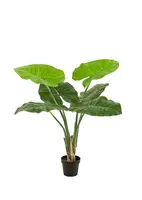 Emerald kunstplant alocasia 90cm groen - afbeelding 1