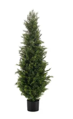 Emerald kunstplant cedar 120cm groen - afbeelding 1