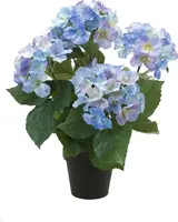 Emerald kunstplant hortensia 40cm blauw - afbeelding 1