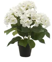 Emerald kunstplant hortensia 40cm wit - afbeelding 1