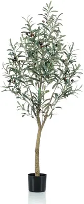 Emerald kunstplant olijf 140cm groen - afbeelding 1