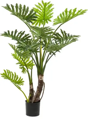 Emerald kunstplant philodendron 135cm groen - afbeelding 1