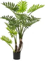 Emerald kunstplant philodendron 135cm groen - afbeelding 1