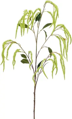 Emerald kunsttak amaranthus 100cm wit - afbeelding 1