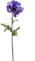 Emerald kunsttak anemone 45cm blauw - afbeelding 1