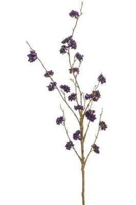 Emerald kunsttak callicarpa 97cm paars - afbeelding 1