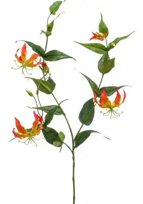 Emerald kunsttak gloriosa 120cm oranje - afbeelding 1