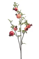 Emerald kunsttak granaatappel 82cm rood - afbeelding 1