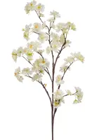 Emerald kunsttak kersenbloesem 120cm creme - afbeelding 1
