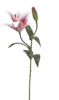 Emerald kunsttak lelie 56cm roze - afbeelding 1