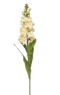 Emerald kunsttak matthiola 80cm creme - afbeelding 1
