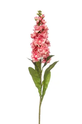 Emerald kunsttak matthiola 80cm koraal - afbeelding 1