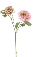 Emerald kunsttak ranonkel 47cm roze - afbeelding 1