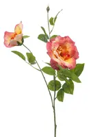 Emerald kunsttak roos 80cm perzik - afbeelding 1