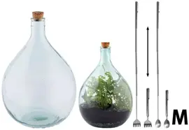 Esschert Design plant terrarium fles 15 liter set