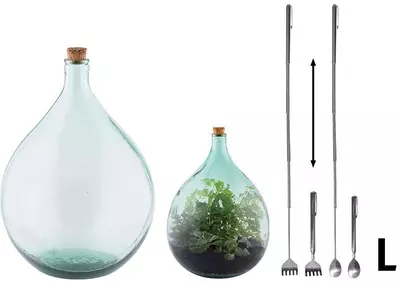 Esschert Design plant terrarium fles 35 liter set