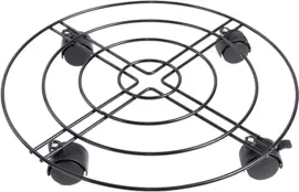 Esschert Design Plantentrolley Esschert's Garden Antraciet – Ø38,2 x H6,7 cm - afbeelding 1