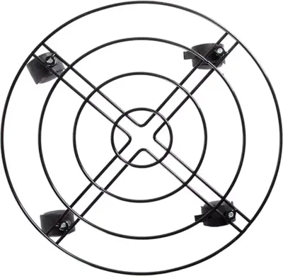 Esschert Design Plantentrolley Esschert's Garden Antraciet – Ø38,2 x H6,7 cm - afbeelding 2