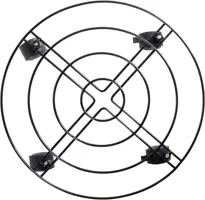 Esschert Design Plantentrolley Esschert's Garden Antraciet – Ø38,2 x H6,7 cm - afbeelding 2