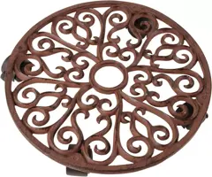 Esschert Design plantentrolley rond gietijzer 34,5 cm - afbeelding 1