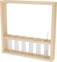 Esschert Design reageerbuiswandhanger L – 6 Glazen Buisjes kopen?