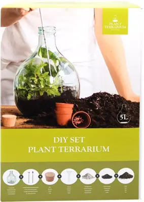 Esschert Design Terrarium fles 15l set doe-het-zelf 29,5x43 cm - afbeelding 2