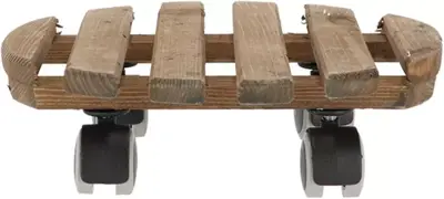 Esschert Design trolley bruin rond indoor - afbeelding 2