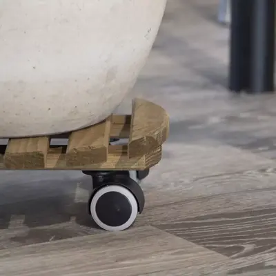 Esschert Design trolley bruin rond indoor - afbeelding 4