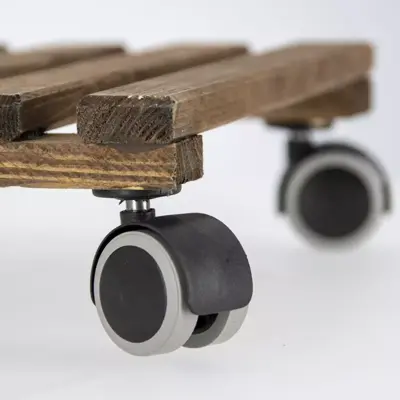 Esschert Design trolley bruin vierkant indoor - afbeelding 3