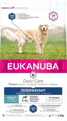 eukanuba daily care dog adult overweight 2.3 kg