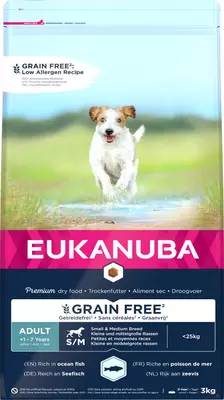 Eukanuba Dog adult graanvrij 3kg vis