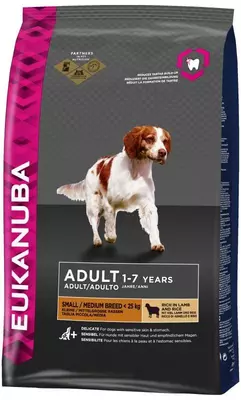 eukanuba dog adult small/medium lamb&rice 12 kg