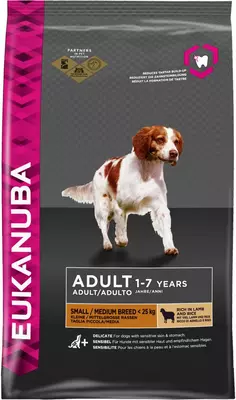 eukanuba dog adult small/medium lamb&rice 2.5 kg